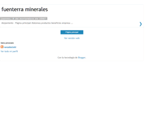 Tablet Screenshot of fuenterraminerales.blogspot.com