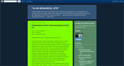 Desktop Screenshot of alammemanggilkita.blogspot.com