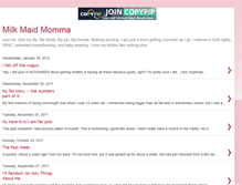 Tablet Screenshot of milkmaidmomma.blogspot.com