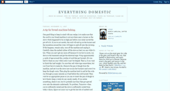 Desktop Screenshot of everythingdomestic.blogspot.com