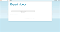 Desktop Screenshot of expertvideos.blogspot.com