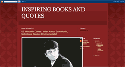 Desktop Screenshot of inspiringbooksandquotes.blogspot.com