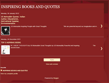 Tablet Screenshot of inspiringbooksandquotes.blogspot.com