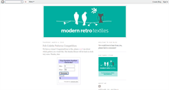 Desktop Screenshot of modernretrotextiles.blogspot.com