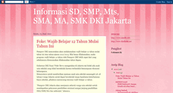 Desktop Screenshot of informasisekolahdki.blogspot.com