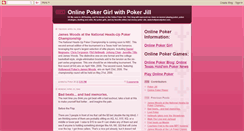 Desktop Screenshot of onlinepokergirl.blogspot.com