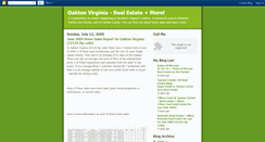 Desktop Screenshot of oaktonvirginia.blogspot.com