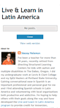 Mobile Screenshot of liveandlearninlatinamerica.blogspot.com