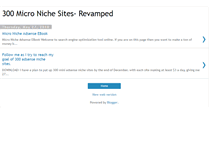 Tablet Screenshot of 300micronichesites-revamped.blogspot.com