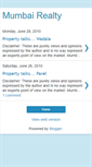 Mobile Screenshot of mumbairealtyfiles.blogspot.com