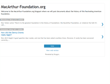 Tablet Screenshot of macarthur-foundation.blogspot.com