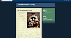 Desktop Screenshot of lakshminarasimhaperumal.blogspot.com