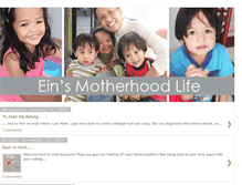 Tablet Screenshot of ein-motherhoodlife.blogspot.com