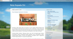 Desktop Screenshot of notakepadadiri.blogspot.com