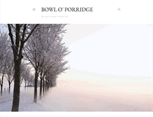 Tablet Screenshot of bowloporridge.blogspot.com