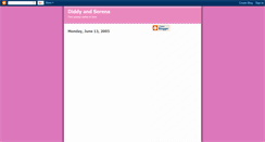 Desktop Screenshot of diddyandserena.blogspot.com
