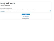 Tablet Screenshot of diddyandserena.blogspot.com
