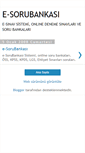 Mobile Screenshot of e-sorubankasi.blogspot.com