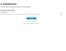 Tablet Screenshot of e-sorubankasi.blogspot.com