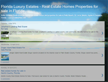 Tablet Screenshot of florida-luxury-estates.blogspot.com