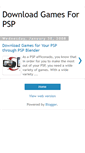 Mobile Screenshot of downloadgamesforpsp.blogspot.com