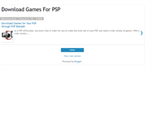 Tablet Screenshot of downloadgamesforpsp.blogspot.com