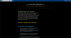 Desktop Screenshot of livingdream2009.blogspot.com