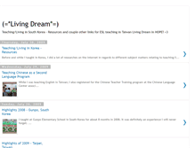 Tablet Screenshot of livingdream2009.blogspot.com