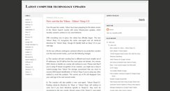 Desktop Screenshot of computer-technology-updates.blogspot.com