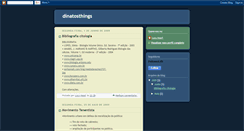 Desktop Screenshot of dinatosthings.blogspot.com
