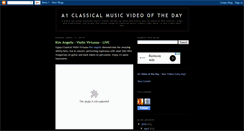 Desktop Screenshot of a1classicalvideooftheday.blogspot.com