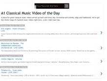 Tablet Screenshot of a1classicalvideooftheday.blogspot.com