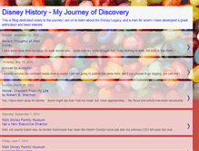 Tablet Screenshot of disneyhistory-myjourneyofdiscovery.blogspot.com