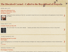 Tablet Screenshot of discalcedcarmelitefriar.blogspot.com