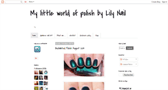 Desktop Screenshot of my-little-world-of-polish-by-lilynail.blogspot.com