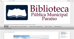 Desktop Screenshot of bibliotecapublicamunicipalparaiso.blogspot.com