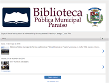 Tablet Screenshot of bibliotecapublicamunicipalparaiso.blogspot.com