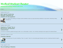 Tablet Screenshot of medicalstudentcheater.blogspot.com