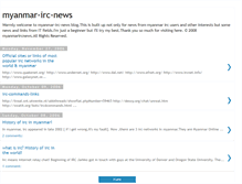 Tablet Screenshot of myanmarircnews.blogspot.com