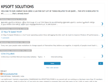 Tablet Screenshot of kpsoftsolutions.blogspot.com