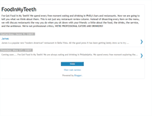 Tablet Screenshot of foodinmyteeth.blogspot.com