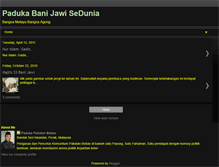 Tablet Screenshot of padukabanijawisedunia.blogspot.com