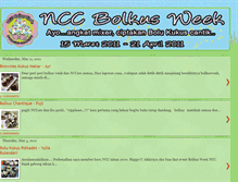 Tablet Screenshot of nccbolkusweek.blogspot.com