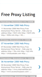 Mobile Screenshot of freeproxylisting.blogspot.com