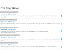 Tablet Screenshot of freeproxylisting.blogspot.com