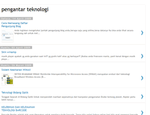Tablet Screenshot of pengantarteknologi.blogspot.com