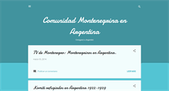 Desktop Screenshot of montenegroargentina.blogspot.com