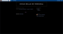 Desktop Screenshot of chicasbellasdevenezuela.blogspot.com