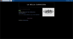 Desktop Screenshot of labellacarnicera.blogspot.com