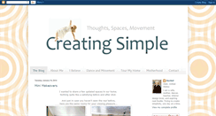 Desktop Screenshot of creatingsimple.blogspot.com